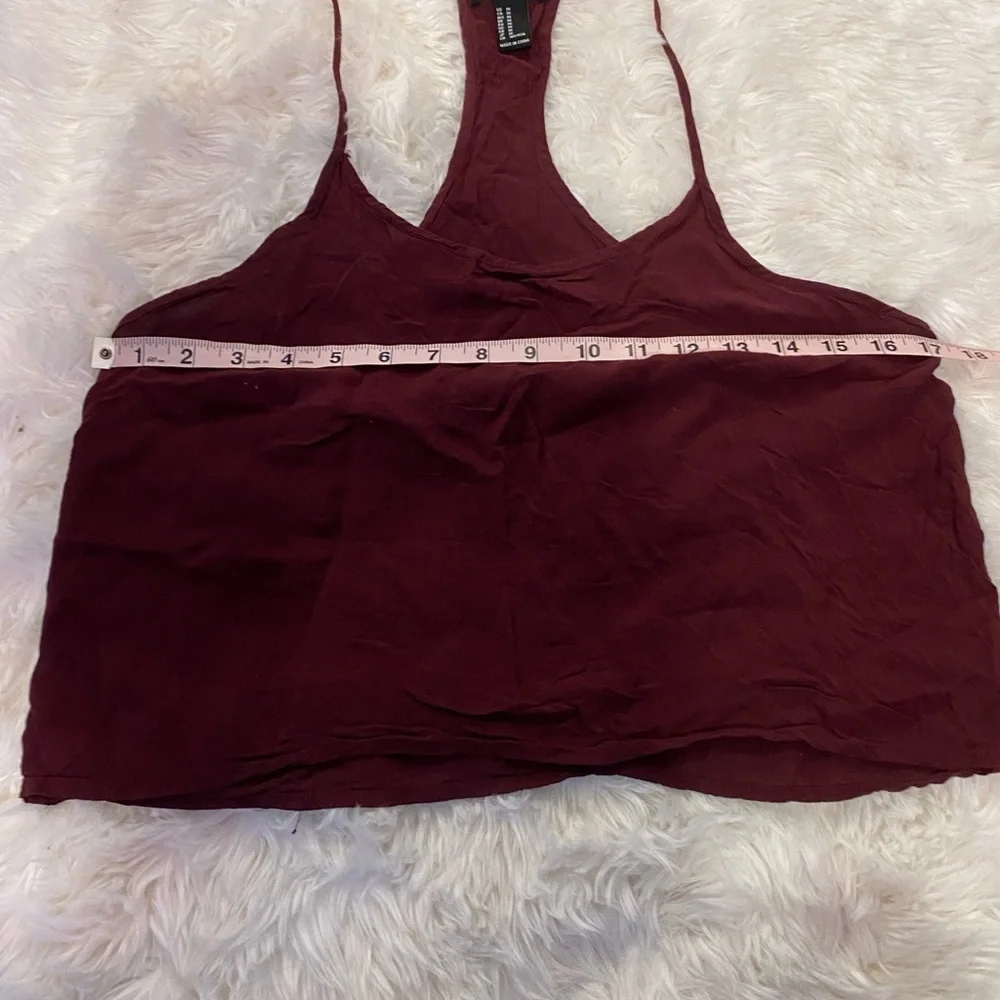 Chic Maroon Sleeveless Top